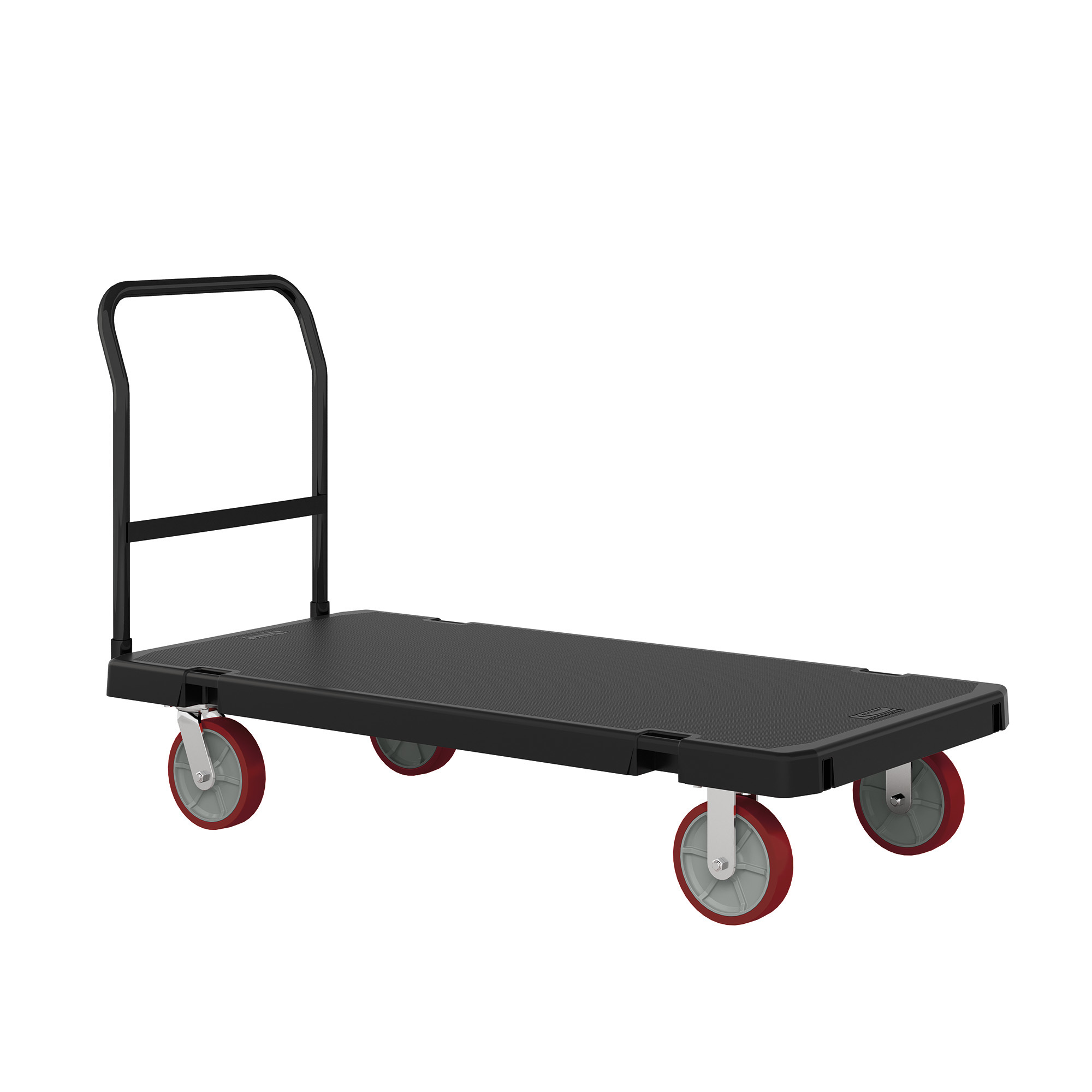 Strongway Wood Deck Platform Cart, 2000Lb. Capacity, 48in.L x 24in.W